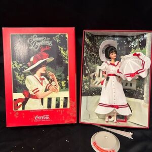 Coca Cola Barbie in Elegant Red and White Ensemble